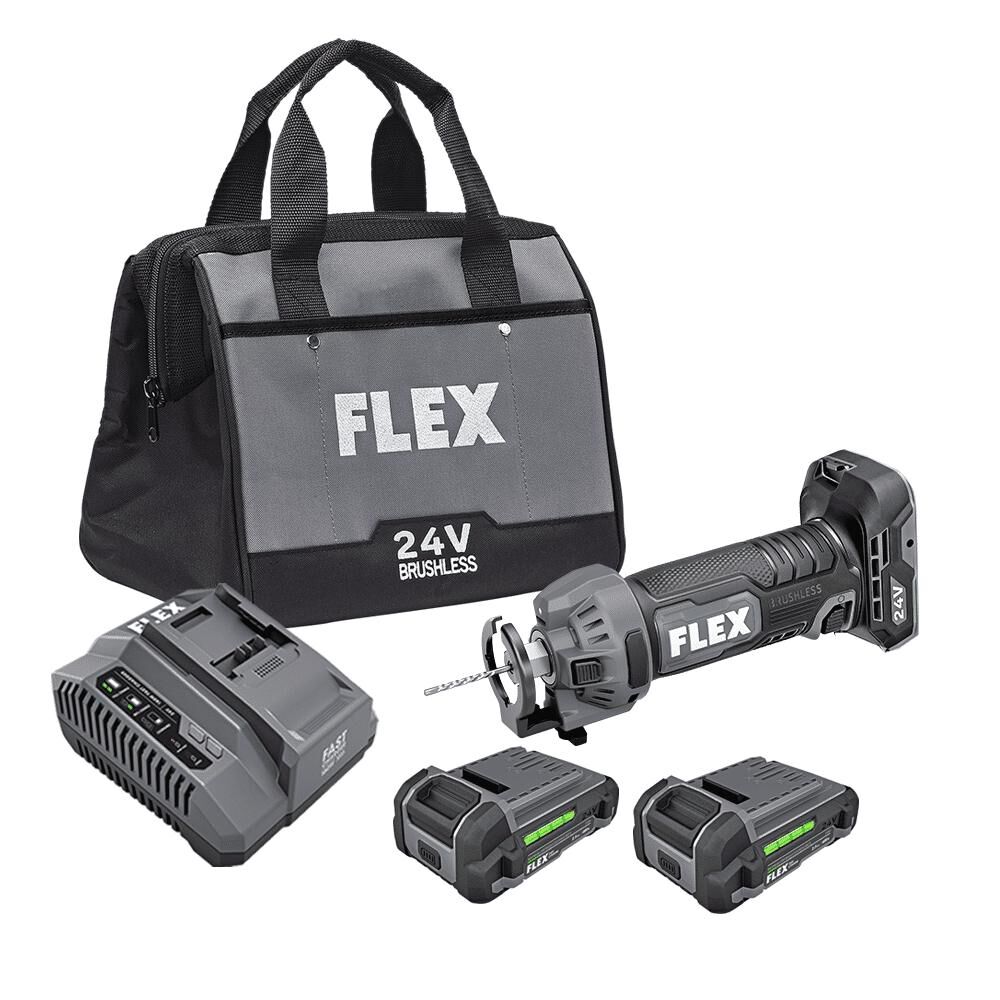 FLEX 24V Drywall Cut Out Tool Brushless Kit, large image number 1
