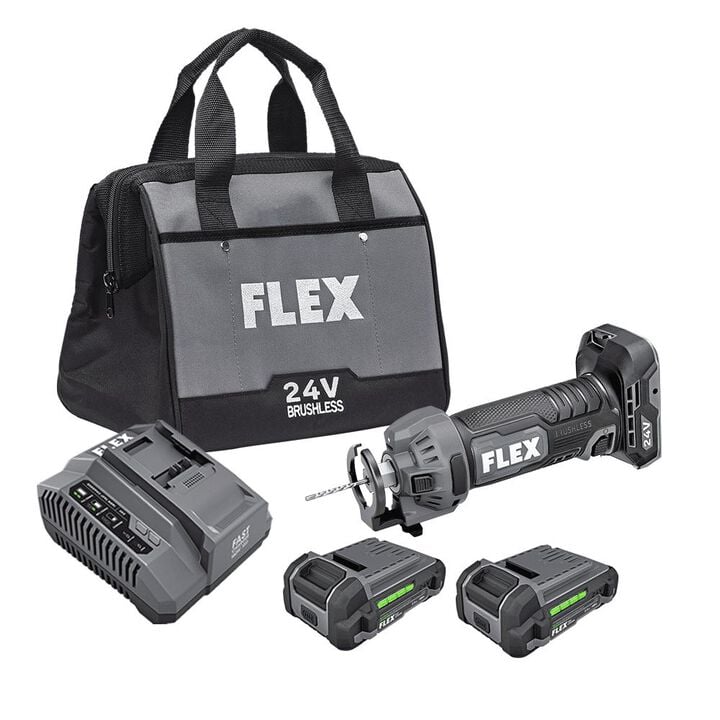 FLEX 24V Drywall Cut Out Tool Brushless Kit