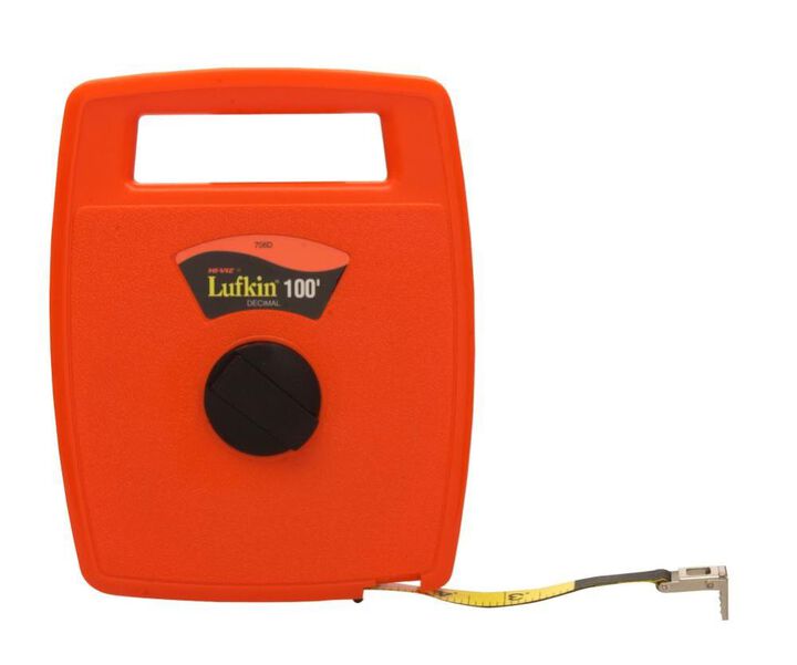 Crescent Lufkin Linear Engineer's Fiberglass Tape Measure 1/2in x 100', large image number 0