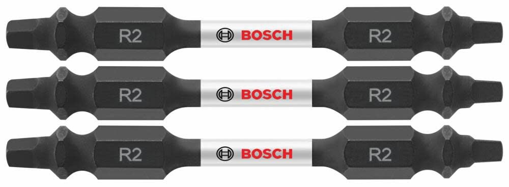 Bosch Impact Tough 2.5 Inch Square #2 Double-Ended Bits 3 Piece – ITDESQ22503