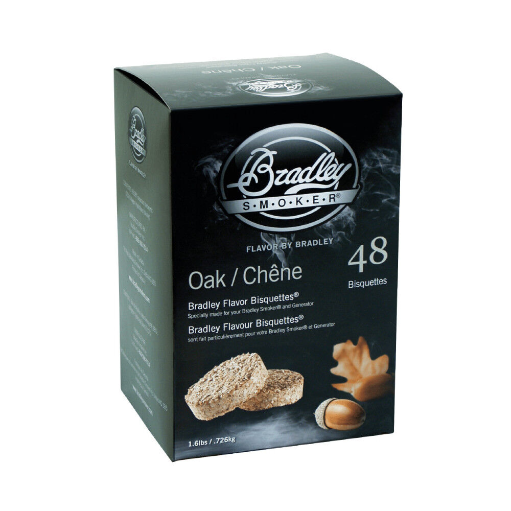 Bradley Smoker Oak Wood Bisquettes 48pk BTOK48 Acme Tools