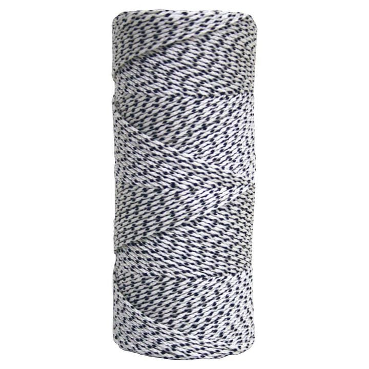 Kraft Tool Co White & Black Bonded Braided Nylon Line - 500 Ft. Tube