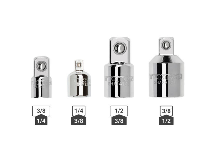 Tekton 1/4, 3/8, 1/2 Inch Drive Adapter/Reducer Set (4-Piece), large image number 1