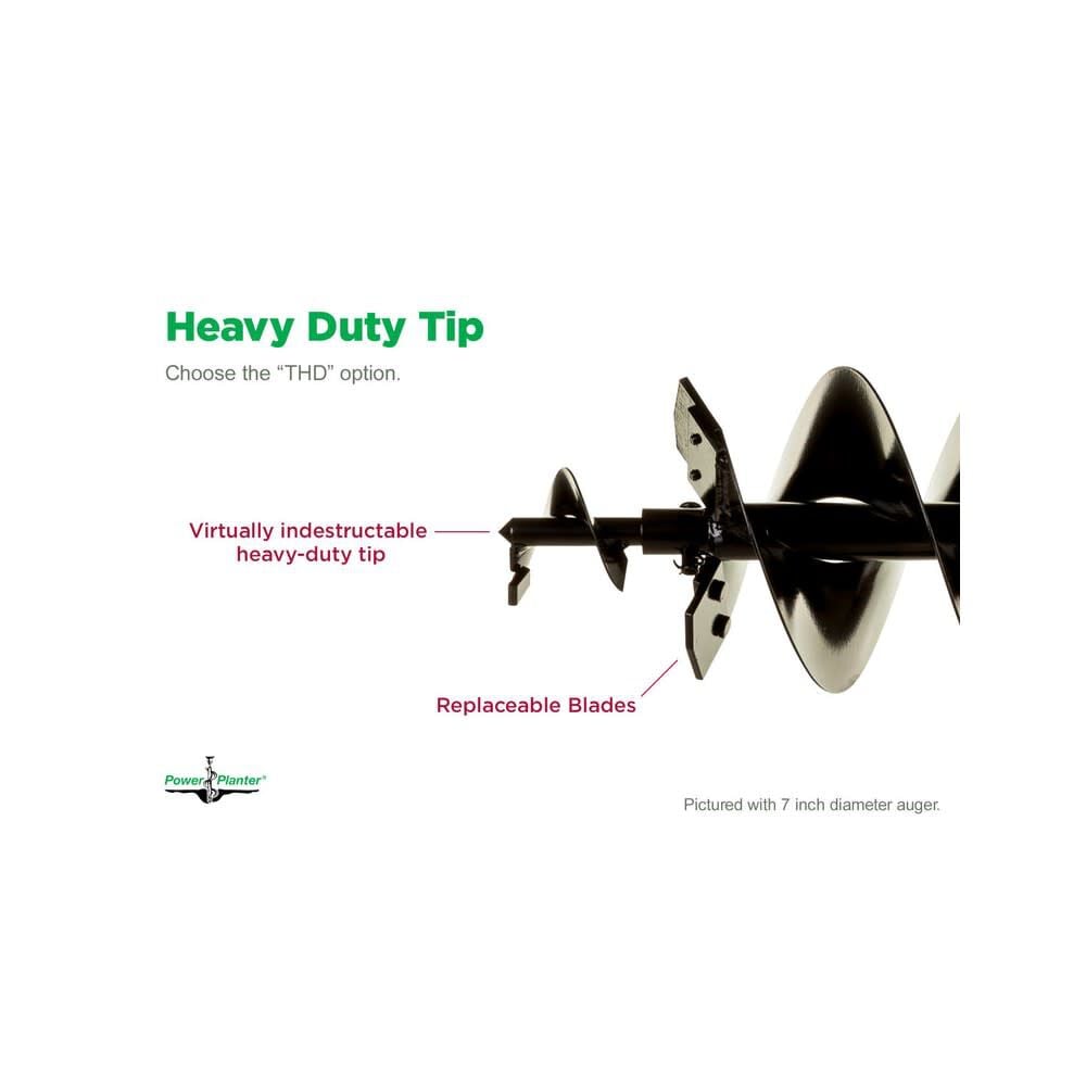 Power Planter 4 Inch x 28 Inch Steel Extended Large Bulb Auger with Standard Tip, large image number 2