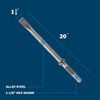 Bosch 20 Inch Narrow Hex Hammer Steel Chisel, small image number 2