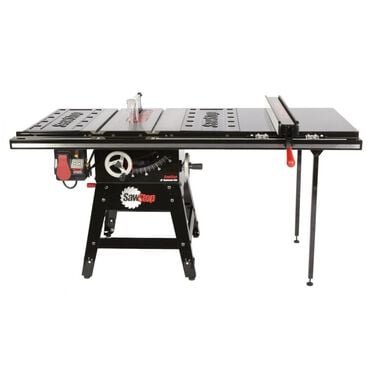 Sawstop Contractor Saw with 36in Professional T Glide Fence System Rails & Extension Table