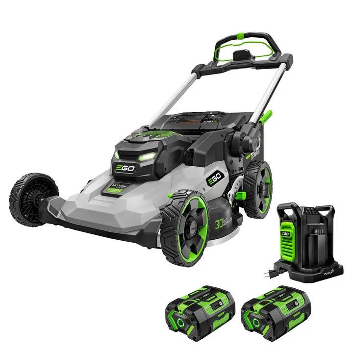 EGO 1300 Series 30 Inch Self Propelled Lawn Mower Kit with 2 x 6 Ah Batteries