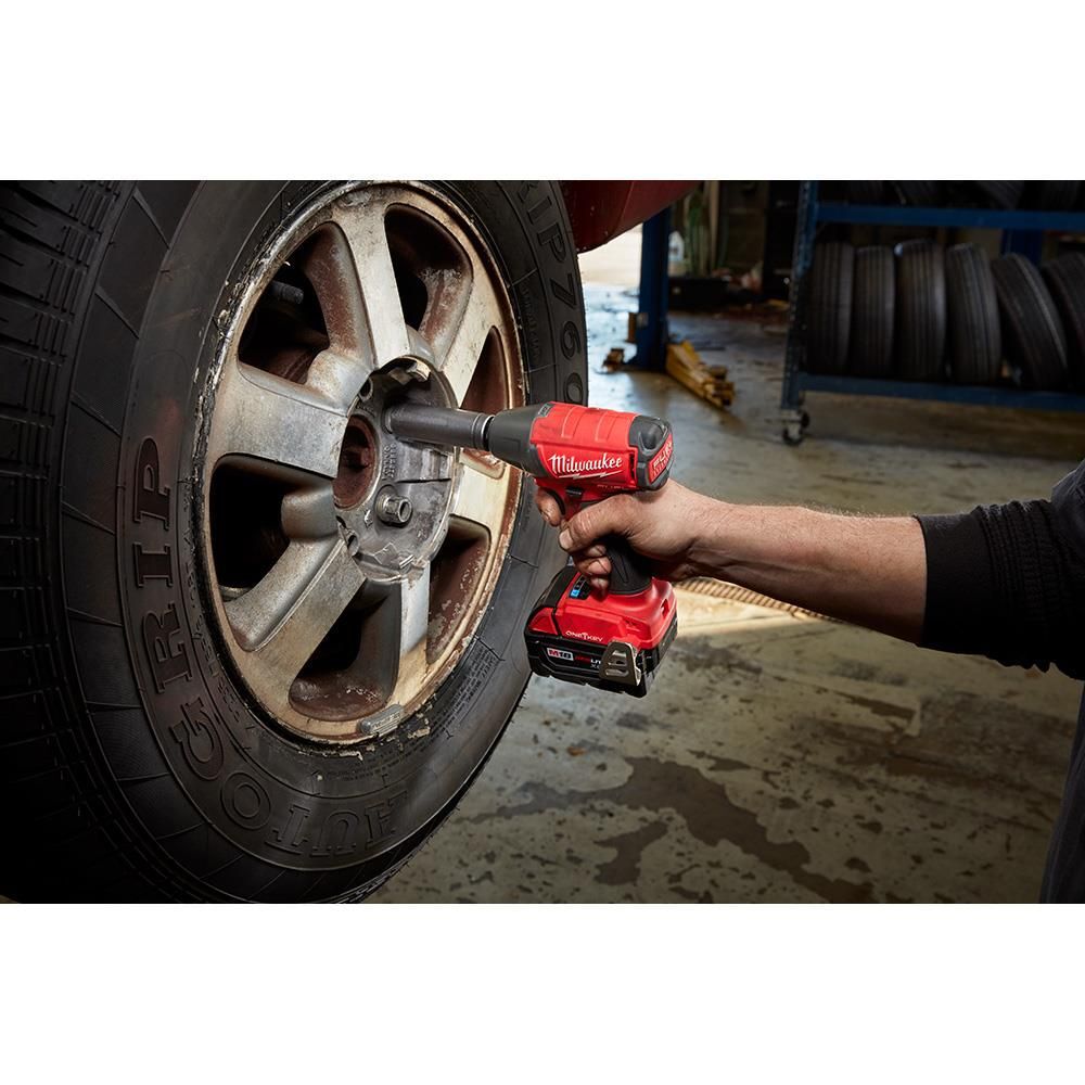 Milwaukee M18 FUEL 1/2 in. Compact Impact Wrench with Pin Detent with ONE-KEY (Bare Tool), large image number 8
