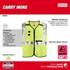 Milwaukee High Vis Safety Vest Yellow Class 2 AR/FR Cat 1 4XL/5XL, small image number 3