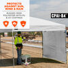 Ergodyne 10 Ft x 10 Ft Pop-Up Tent Sidewall White, small image number 2