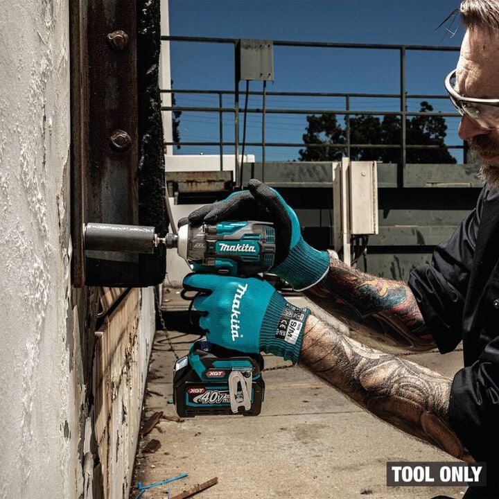 Makita 40V Max XGT Brushless Cordless High Torque 4 Speed Impact Driver (Bare Tool) & ImpactX 100 pc. Driver Bit Set Bundle, large image number 11