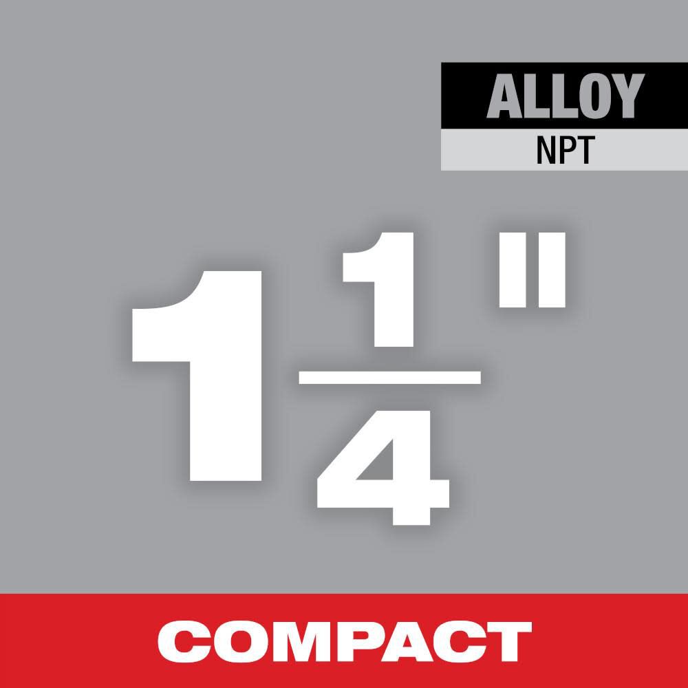 Milwaukee 1 1/4inch ALLOY NPT Compact Forged Aluminum Die Head, large image number 2