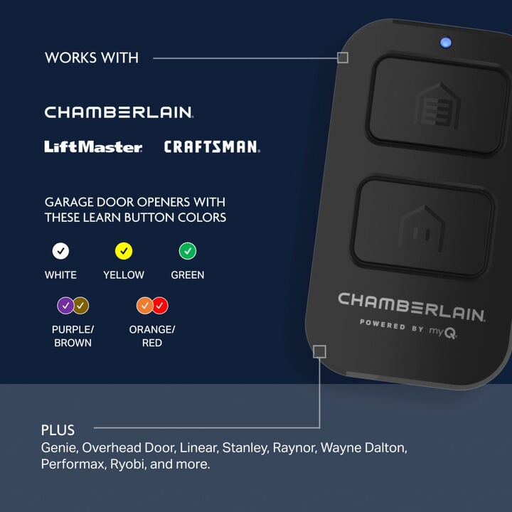 Chamberlain Universal 2-Button Garage Door Remote, large image number 2