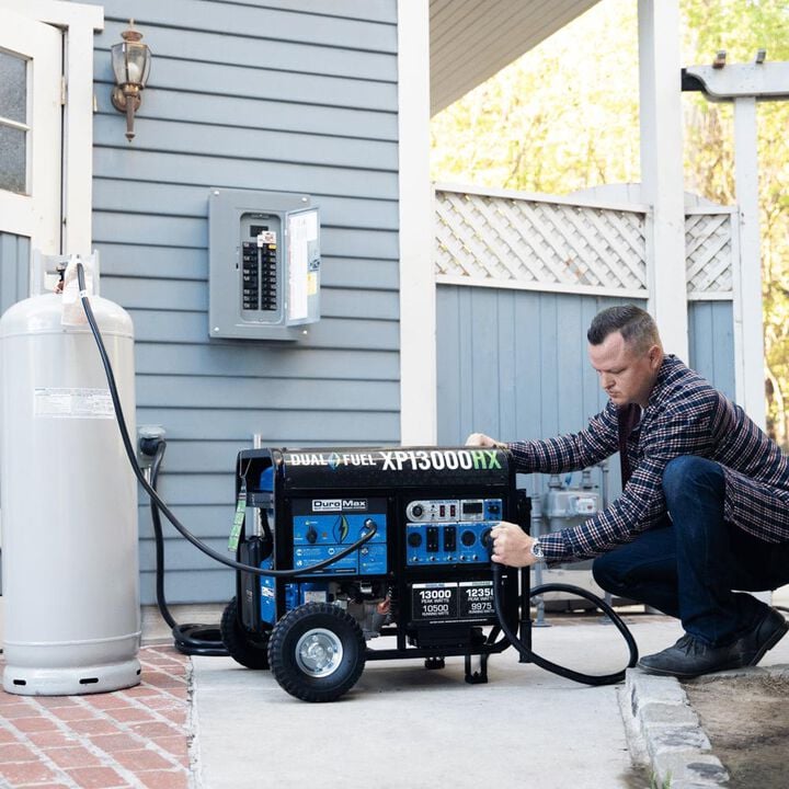 Duromax 13,000 Watt Dual Fuel 50-State Portable Generator with CO Alert, large image number 7