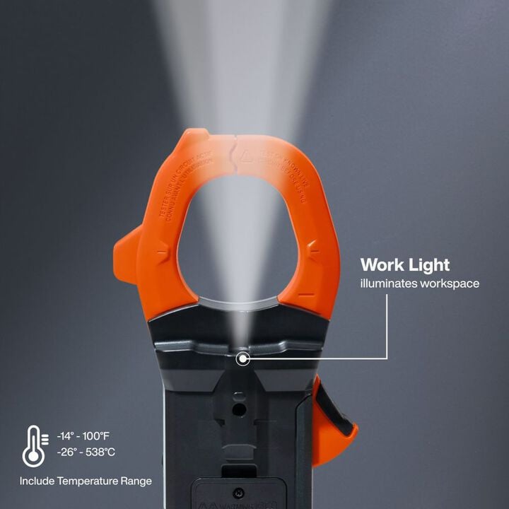 Klein Tools 2000A AC/DC Auto-Ranging TRMS Clamp Meter with Worklight, large image number 5