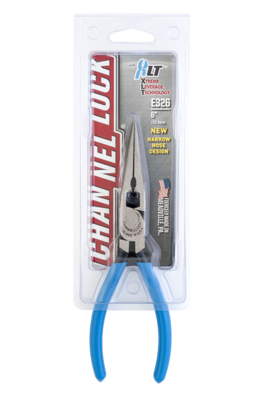 Channellock 6in Long Nose Plier with Side Cutter, large image number 1