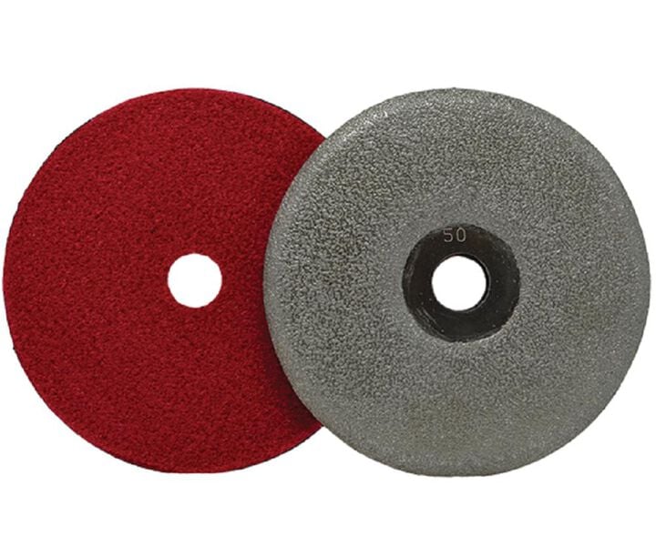 National Flooring Equipment 5 In. Brazed Disc - 50 Grit