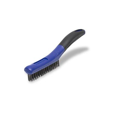 Marshalltown Heavy-duty Ergonomic Soft Grip Steel Shoe Handle Wire Brush