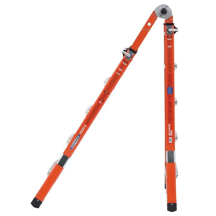 Werner 22 Ft. 300Lbs Fiberglass Type IA Multi-Position Pro Ladder, Orange, large image number 2