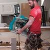 Makita 18V X2 (36V) LXT 10 Inch Brushless Cordless Dual-Bevel Sliding Compound Miter Saw with Laser Kit & Compact Folding Miter Saw Stand, small image number 5