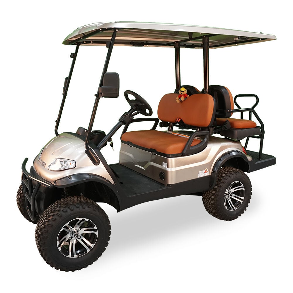 Advanced EV 48V Electric 2 2 Passenger Lifted Golf Car – Champagne – EV1 4L-CHAMPAGNE-22