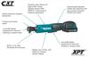 Makita 12V max CXT 3/8in & 1/4in Sq Drive Ratchet Kit, small image number 2