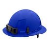 Milwaukee Blue Full Brim Hard Hat with 6pt Ratcheting Suspension Type 1 Class E, small