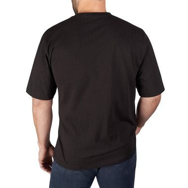 Milwaukee Heavy Duty Black Pocket Short Sleeve T-Shirt - X-Large, large image number 1
