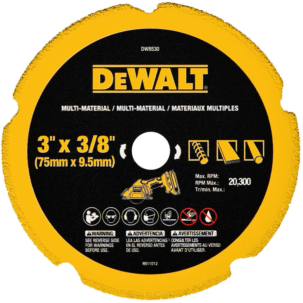 DEWALT 3 Inch Segmented Rim Diamond Multi-Material Blade, large image number 1