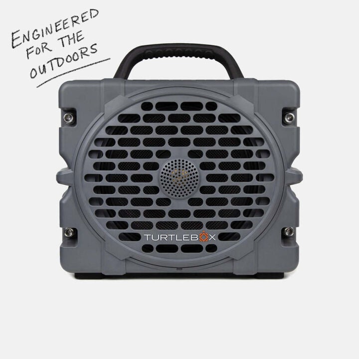 Turtlebox Grande 126 dB Battery Powered Portable Waterproof Speaker Gray