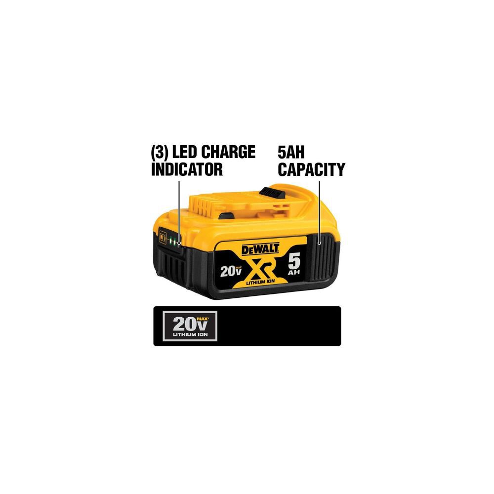 DEWALT 20 V MAX Lithium Ion XR Brushless Handheld Blower 5AH Kit