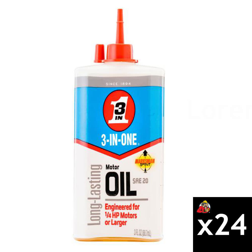 3-In-One 3oz Motor Oil 24 Pack – 101456