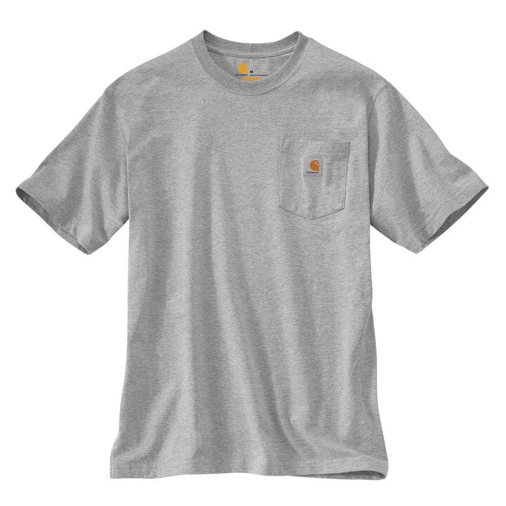 Carhartt Mens Workwear Pocket T-Shirt Regular Heather Grey
