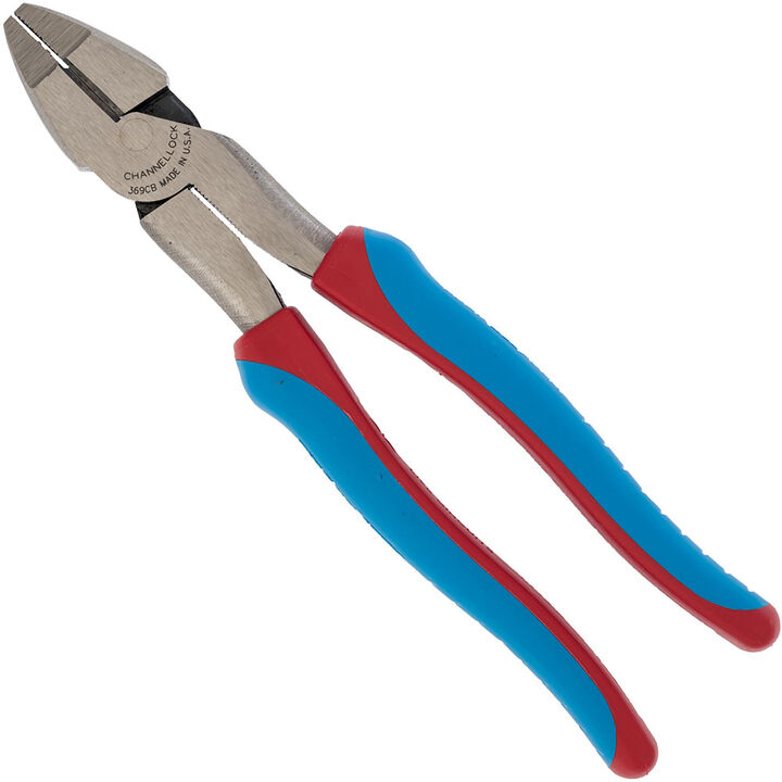 Channellock XLT Xtreme Leverage Technology 9 1/2in CODE BLUE Lineman's Plier