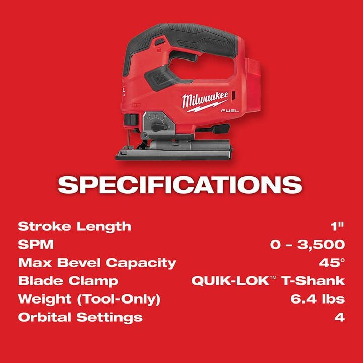 Milwaukee M18 FUEL D-handle Jig Saw (Bare Tool), large image number 7