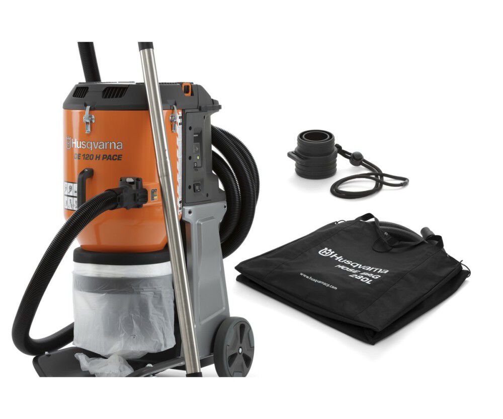 Husqvarna Construction DE 120 H 3HP 94V PACE Battery Powered HEPA Dust Extractor (Bare Tool) Reconditioned, large image number 14