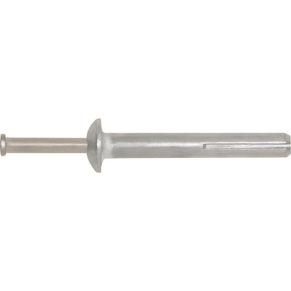 DEWALT Zamac Nailin 1/4 x 1-1/4 Inch Stainless Steel Nail Mushroom Head Hammer-Drive Anchor 100 Pieces, large image number 1