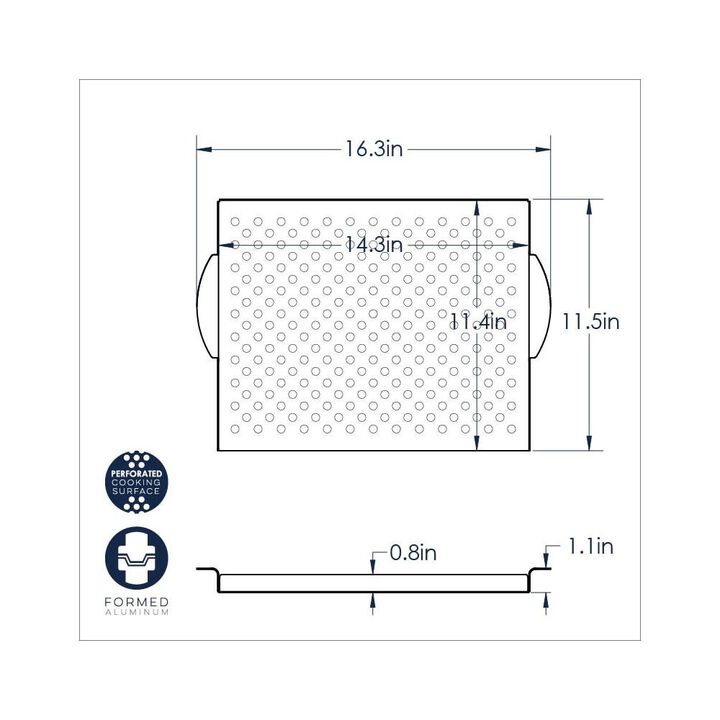 Nordic Ware Aluminum Perforated Grill Topper, large image number 3