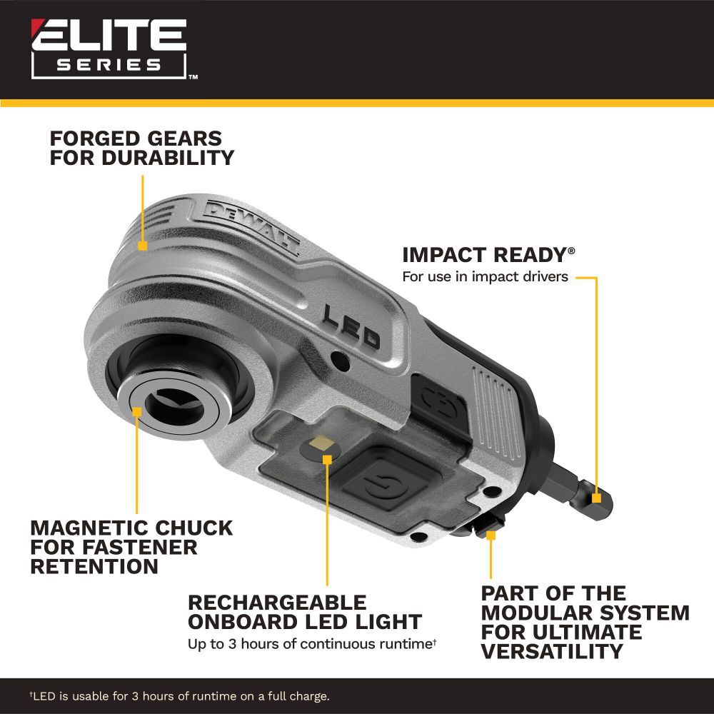 DEWALT Elite Series Right Angle Attachment, large image number 2