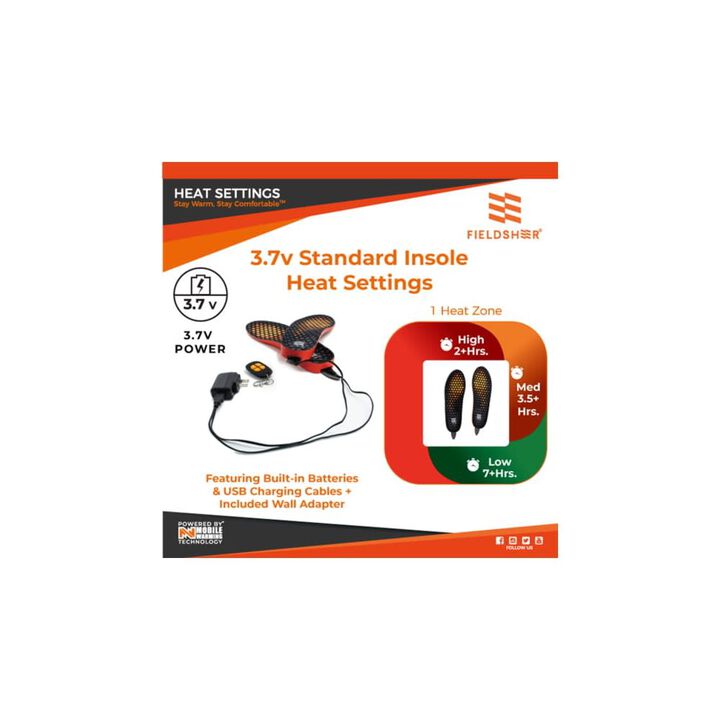 Mobile Warming 3.7V Standard Heated Insoles Medium Black, large image number 8