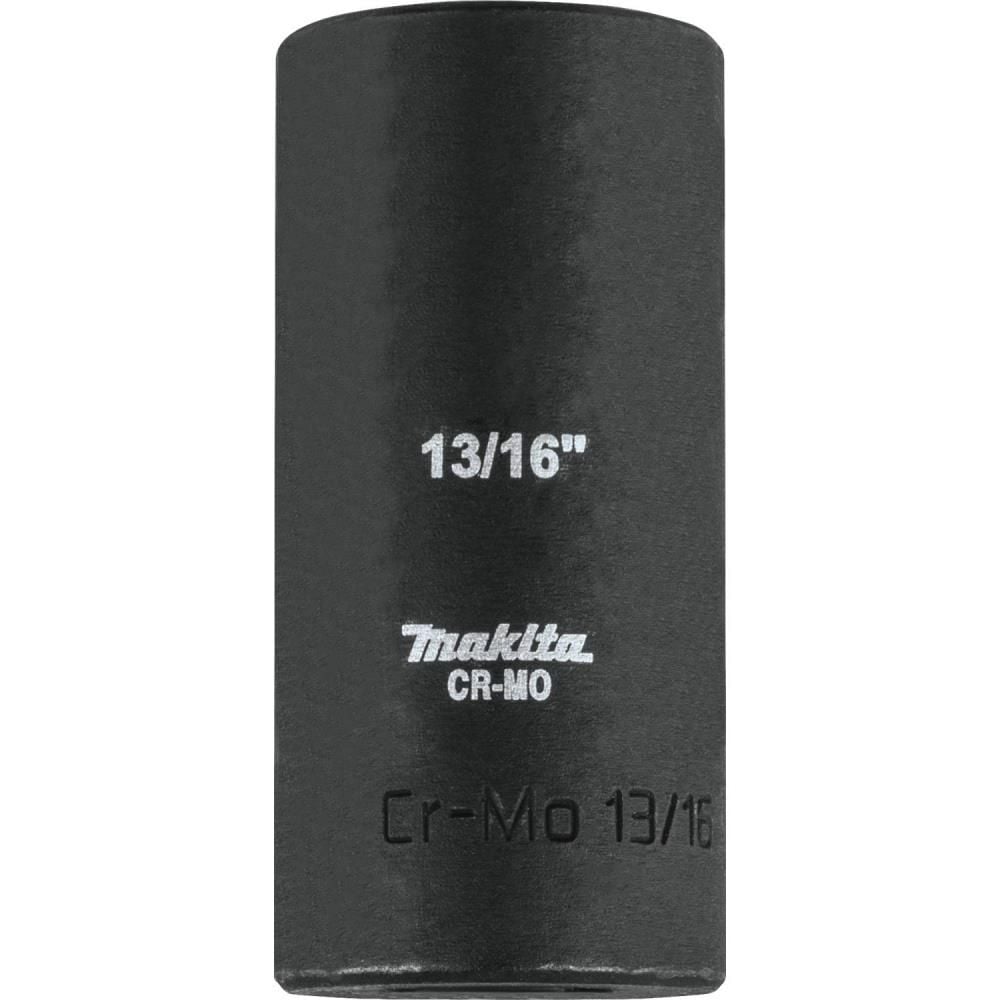 Makita 13/16in Deep Well SAE Impact Socket, 3/8in Drive, large image number 1