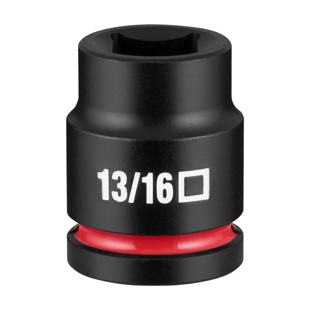 Milwaukee SHOCKWAVE Impact Duty 3/4 Inch Drive 13/16 Inch Standard 4 Point Square Socket - 49-66-6695