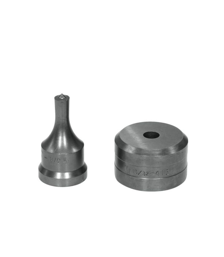 Edwards 3/8 Inch Punch x 13/32 Inch Die Steel Round Punch & Die Set, large image number 1