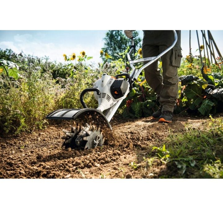 Stihl MM 56 C-E Yard Boss Gas Cultivator with Wheel Kit, large image number 3