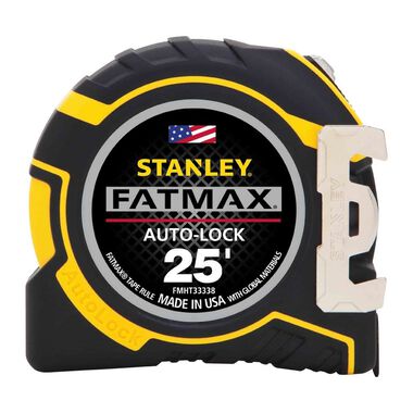 Stanley 25Ft Auto Lock Tape Measure, large image number 1
