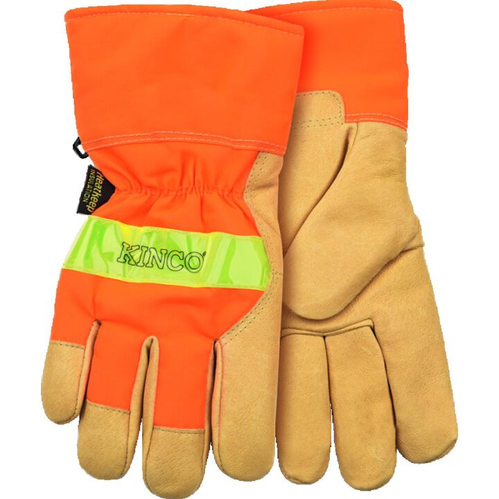 Kinco Hi-Vis Orange Grain Pigskin Palm Glove, large image number 3