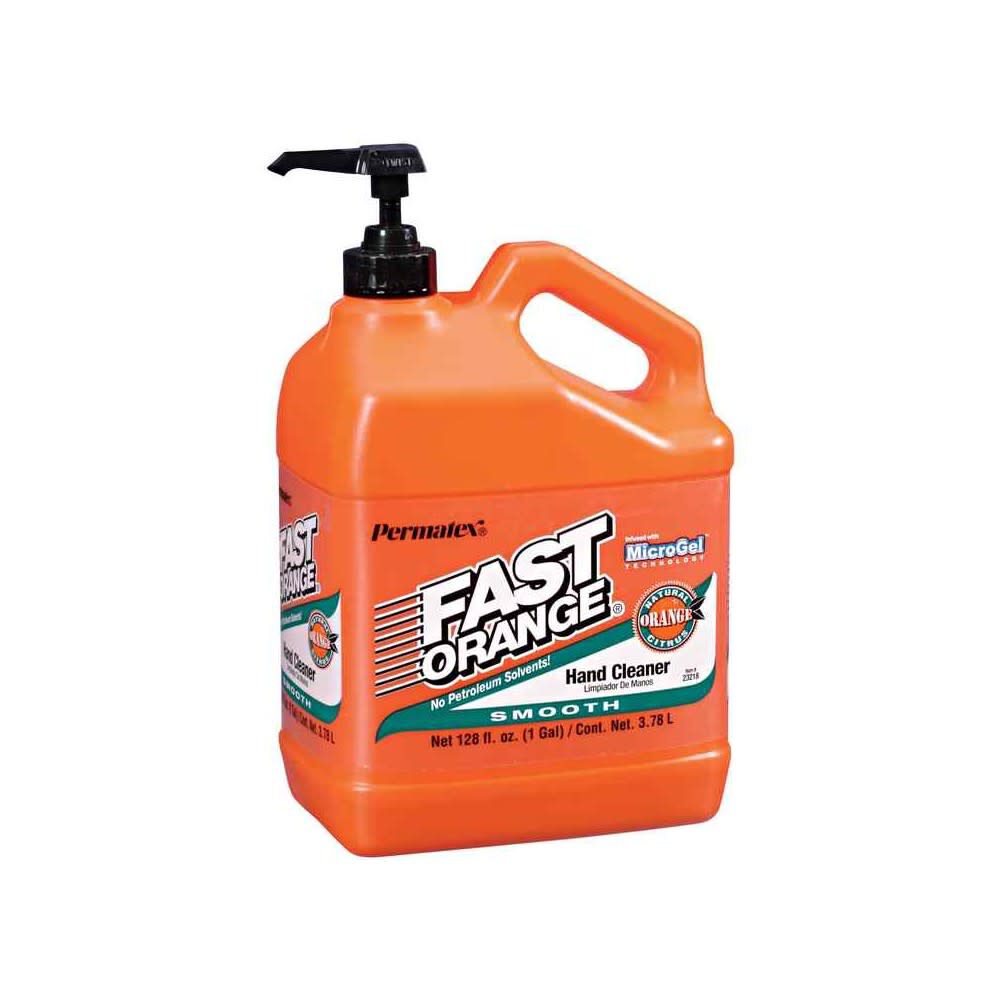 Permatex Fast Orange 1 Gallon Smooth Lotion Hand Cleaner with Pump, large image number 2