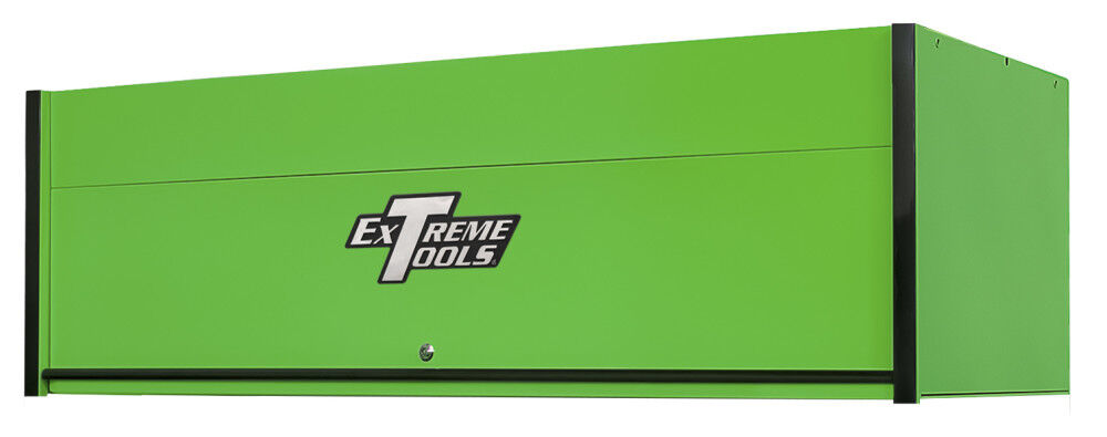 Extreme Tools RX Series 72 Inch W x 25 Inch D Extreme Power Workstation Hutch Green with Black Handle and Trim – RX722501HCGNBK