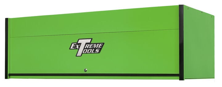 Extreme Tools RX Series 72 Inch W x 25 Inch D Extreme Power Workstation Hutch Green with Black Handle and Trim