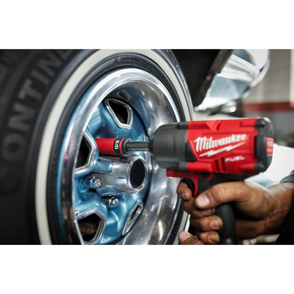 Milwaukee SHOCKWAVE Impact Duty Socket 1/2 Drive 19MM Metric Lug Nut Wheel, large image number 7